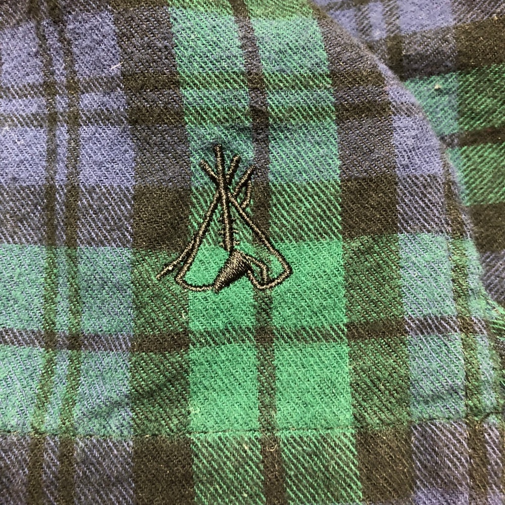 Pendleton Blue & Green Cotton Button Up Flannel - image 5